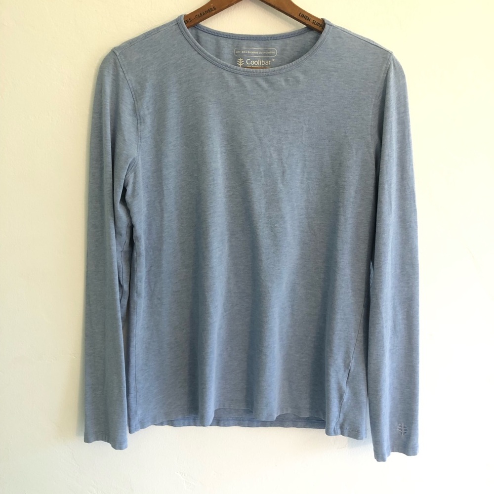 Coolibar Morada Everyday Long Sleeve T-Shirt Women Small UPF 50+ Sun Protection